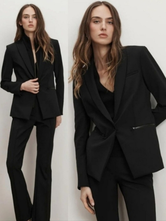 Veronica Beard Jackets & Blazers - Veronica Beard Scuba Dickey Jacket Blazer Stretch Black Size 2